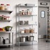 Thumbnail image #2 for EAGLEbrite 5-Tier Add-On Wire Shelving Unit, 24-Inch W x 18-Inch D x 74-Inch H, Zinc Finish