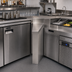 Thumbnail image #3 for BK Resources 20° Inside/Rear Corner Angle Underbar Corner Filler, Stainless Steel, No Legs