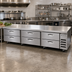 Thumbnail image #3 for Beverage-Air Six-Drawer Chef Base Refrigerator, 112-Inch Wide, Stainless Steel Top, Side-Mounted Refrigeration
