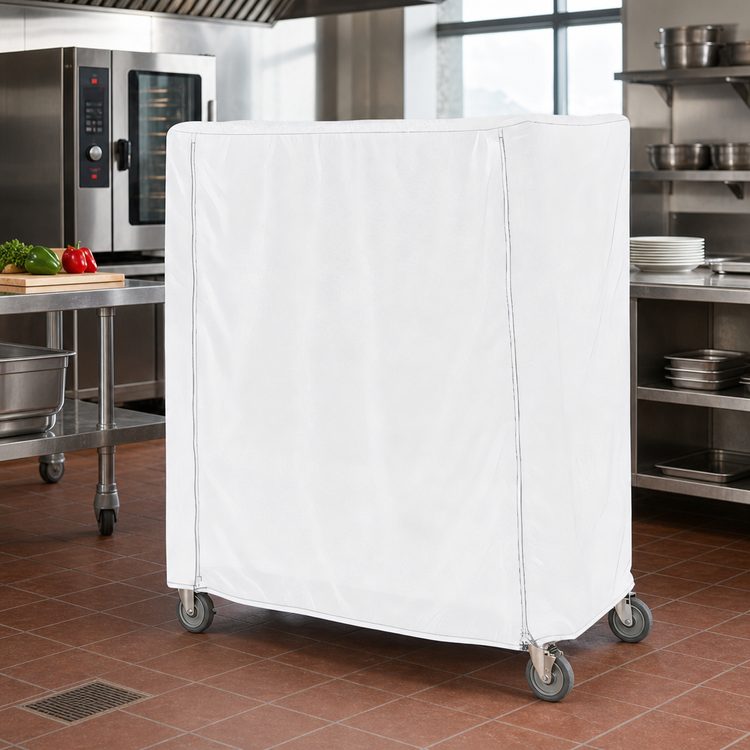 Product image #2 for Metro White Waterproof Queen Mary & Banquet Cart Cover, 60 x 24 x 54 Inches