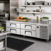 Thumbnail image #2 for True 79-1/4-Inch Wide Refrigerated Chef Base with 4 Drawers, Self-Contained Side-Mounted Refrigeration