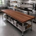 Thumbnail image #2 for John Boos Boos Block American Black Walnut Edge Grain Kitchen Countertop, 120 x 32 x 2-1/4 Inch, Penetrating Oil Finish