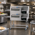 Thumbnail image #2 for Lincoln Impinger II 1100 Series Double-Stack Gas Conveyor Pizza Oven Package with FastBake and easyTouch Controls