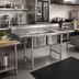 Thumbnail image #2 for Eagle 314 Series Two-Compartment 304 Stainless Steel Sink with Right-Hand 24 Inch Drainboard — 66.75 Inches W x 31.75 Inches D