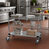 Thumbnail image #2 for Quantum Chrome-Plated 3-Shelf Utility Bus Cart, 36 x 18 x 37-1/2 in., 1,200 lb Capacity