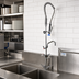 Thumbnail image #2 for Fisher Single-Deck Mount Spring-Style Pre-Rinse Add-On Faucet with 12-Inch Swing Spout