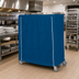 Thumbnail image #2 for Metro 60 x 18 x 62 Inch Mariner Blue Nylon Cart Cover for Queen Mary and Banquet Carts