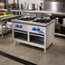 Thumbnail image #2 for Comstock-Castle CSP36 36-Inch Gas Stock Pot Range with Double Venturi Cast Iron Burners and Open Front Cabinet Base
