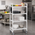 Thumbnail image #3 for Cambro Camshelving Premium Solid High Density Mobile Starter Unit, 24 x 36 x 67-1/4 Inches, 4-Shelf, Speckled Gray