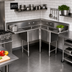 Thumbnail image #2 for John Boos Pro-Bowl 3-Compartment Corner Sink with Dual 30-Inch Drainboards