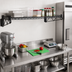 Thumbnail image #2 for Quantum WDWB2160BK Wall-Mount Cantilever Single Wire Shelf, 60 x 21 Inches, Black Epoxy Antimicrobial Finish