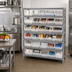 Thumbnail image #2 for Quantum Heavy-Duty Stationary Wire Shelving Unit with 7 Shelves and 24 Clear Bins, 36 x 18 x 39 Inches