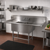 Thumbnail image #2 for John Boos Pro-Bowl 2-Compartment Stainless Steel Sink with Dual Drainboards, 123-1/4 Inch Wide