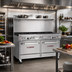 Thumbnail image #2 for Southbend Ultimate 60-Inch Gas Restaurant Range with 8 Open Burners and 2 Standard Ovens