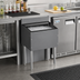 Thumbnail image #2 for CHOICE 24-Inch x 24-Inch Underbar Ice Bin with Built-In 10-Circuit Cold Plate, 85 lb Capacity