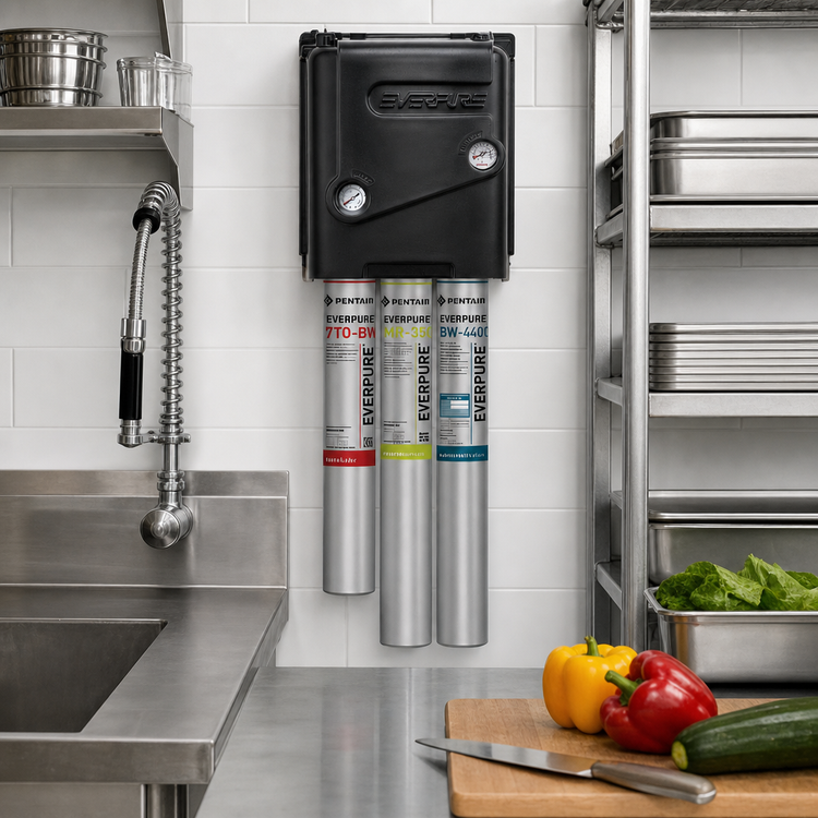 Product image #2 for Everpure MRS-350BL Triple Cartridge Reverse Osmosis Water Filter System, 350 GPD, Wall Mounted