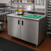 Thumbnail image #2 for Advance Tabco 60-Inch x 30-Inch Enclosed Work Table with Cabinet Base and Hinged Doors, 14-Gauge 304 Stainless Steel Top