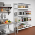 Thumbnail image #2 for Fermostock 4-Tier Polymer Shelving Expansion Kit, 68-in. W x 14-in. D x 83-in. H, 1 Upright
