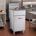Thumbnail image #2 for BakeMax BAKE Series 21-Inch Wide Floor Model Liquid Propane Gas Fryer, 70 lb Capacity