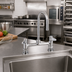 Thumbnail image #2 for equip 8-Inch Deck Mount Mixing Faucet with 5 7/8-Inch Swivel Gooseneck and Lever Handles