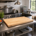 Thumbnail image #2 for John Boos Boos Block 60 x 38 x 1-1/2-Inch Blended Edge Grain Maple Kitchen Countertop, Oil Finish