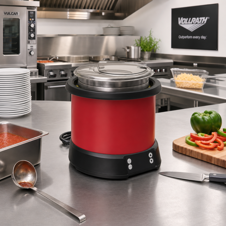 Product image #3 for Vollrath Mirage® 7-Quart Red Induction Countertop Rethermalizer