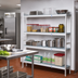 Thumbnail image #2 for Fermostock 4-Tier Corner Expansion Polymer Shelving Unit, 68