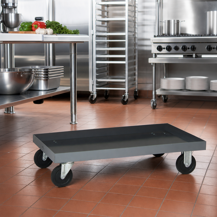 Product image #2 for Quantum Mobile Dolly for Double-Sided Sloped Shelving Systems, 36-5/8 x 25-1/5 x 8 In., 1,200 lb. Capacity