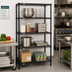 Thumbnail image #2 for Quantum Stationary Wire Shelving Starter Kit with 4 Shelves, 24