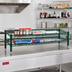 Thumbnail image #2 for Eagle Group QuadTruss 2-Tier Front Case Merchandise Wire Shelving Unit, 48 x 14 x 14 Inches, Green Epoxy Finish