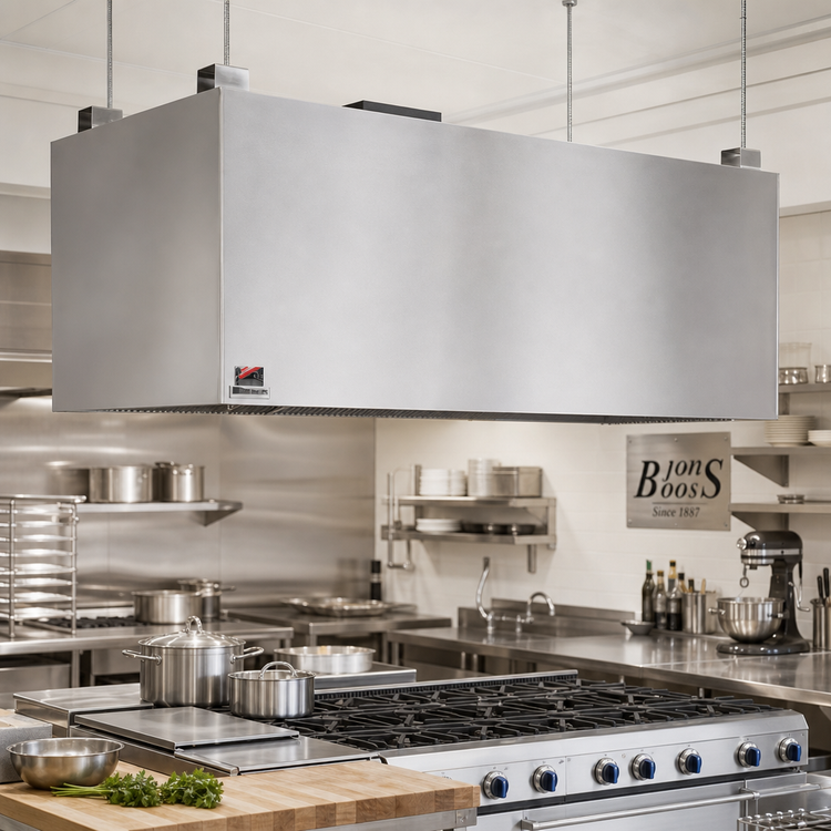 Product image #2 for John Boos 60-Inch Box-Type Condensate Hood with Exhaust Collar