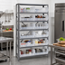 Thumbnail image #2 for Quantum Heavy Duty Wire Shelving Unit with 8 Shelves and 14 Clear Bins, 12 x 36 x 75 Inches