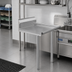 Thumbnail image #2 for 48-Inch Straight Clean Dishtable with 16-Gauge 304 Stainless Steel Top and 9-Inch Backsplash
