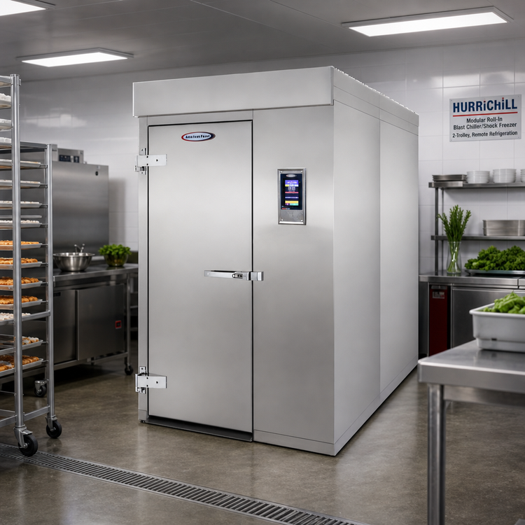 Product image #2 for HURRiCHiLL Modular Roll-In Blast Chiller/Shock Freezer, 2-Trolley, Remote Refrigeration