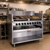 Thumbnail image #2 for Magikitch'n FM-RMB-648CR 48-Inch Gas Radiant Floor Charbroiler with EZ-Tilt Round Rod Grates and Open Cabinet Base
