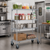 Thumbnail image #2 for Metro Super Adjustable Super Erecta Wire Stem Caster Cart with 4 Shelves, 36 x 18 x 67-7/8 Inches, Chrome