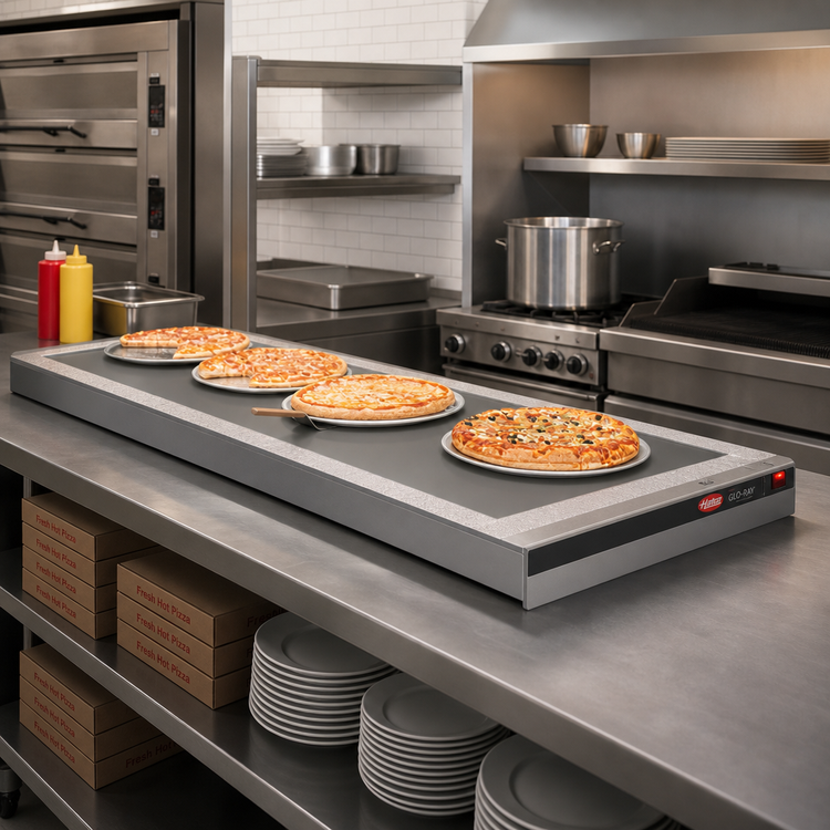 Product image #2 for Hatco Glo-Ray Built-In Heated Shelf with Flush Top, 61-1/2 x 21-Inch Surface, Hardcoat Aluminum Top