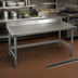 Thumbnail image #2 for Spec-Master Marine Series 108-Inch Stainless Steel Underbar Work Table with 4-1/2-Inch Backsplash and Galvanized Base