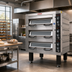Thumbnail image #2 for BakeMax Electric Triple-Pan Wide Single-Deck Artisan Stone Deck Oven