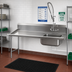 Thumbnail image #2 for Advance Tabco Left-Hand Straight Soil Dishtable with Pre-Rinse Sink, 95-Inch Wide, 304 Stainless Steel