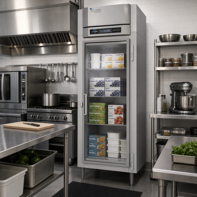 Product image #3 for Victory UltraSpec™ FS-1D-S1-EW-G-HC One-Section Extra Wide Glass Door Reach-in Freezer