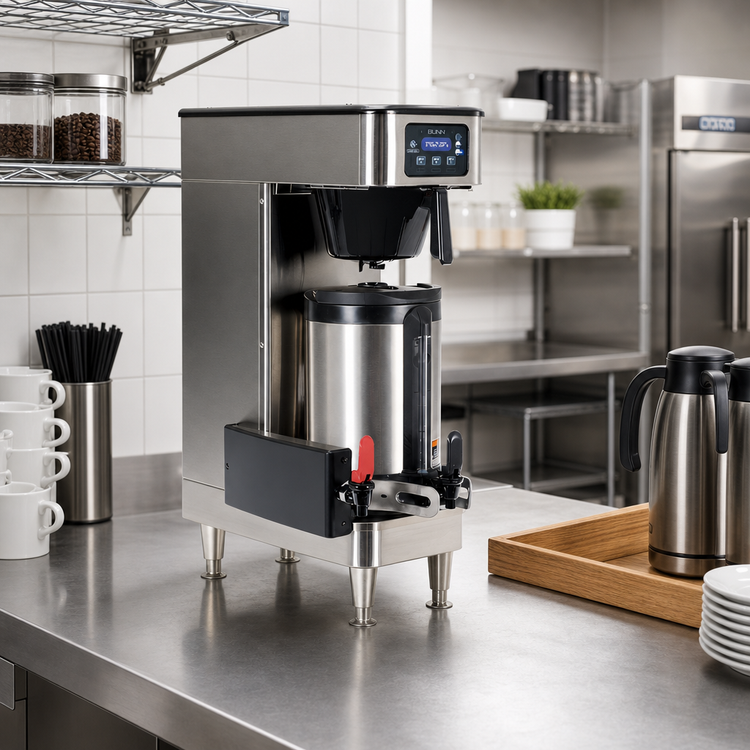 Product image #2 for BUNN Infusion Series Automatic Fill Coffee Brewer for Soft Heat Servers, Single, 1 to 1.5 Gallon Batches