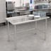 Thumbnail image #2 for John Boos 16-Gauge Stainless Steel Dish Sorting Table with 2-1/4 Inch Raised Edge, 48-7/8 Inch W x 30-3/8 Inch D