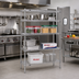 Thumbnail image #2 for Eagle Redi-Pak Stationary 4-Tier Wire Shelving Unit, 48 x 24 x 74 Inches, Chrome Finish