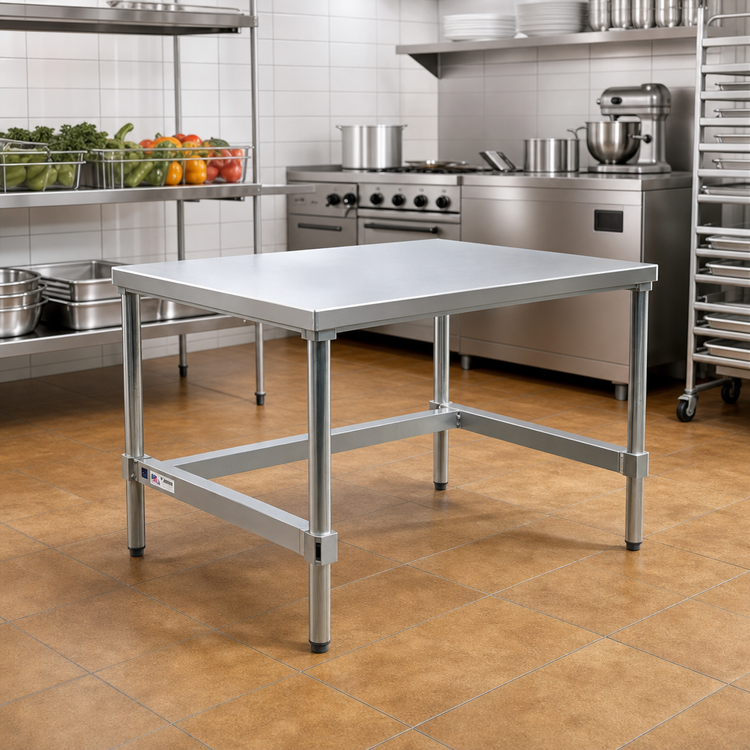 Product image #2 for New Age Standard Aluminum Equipment Stand with Open Base, Removable 12-Gauge Top, 36 x 24 x 24 Inches
