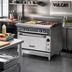Thumbnail image #2 for Vulcan V Series Heavy Duty 36-Inch Manual Griddle Gas Range with Standard Oven Base