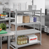 Thumbnail image #3 for Cambro Camshelving Premium Polypropylene Solid Shelf Kit, 24-Inch x 60-Inch, Speckled Gray