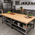 Thumbnail image #2 for Boos Block Blended Edge Grain Northern Hard Rock Maple Kitchen Countertop, 108 x 42 x 1-1/2 Inch, Oil Finish