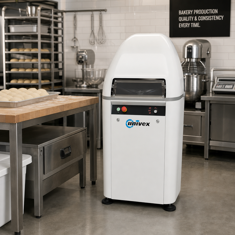 Product image #2 for Univex Automatic Hydraulic Bun Divider/Rounder, 52-Piece Dough Divider, 0.42-1.41 oz.