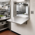 Thumbnail image #2 for 24 Inch x 24 Inch Pass-Thru Shelf with Wall Bracket, 304 Stainless Steel